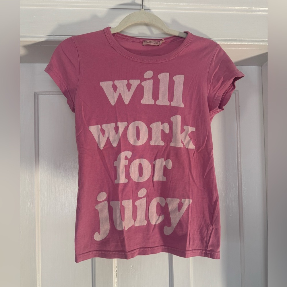 Juicy Couture Vintage Pink Baby Tee